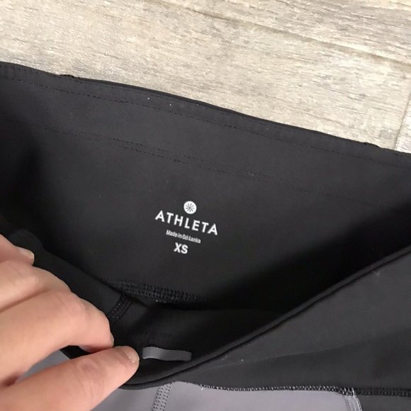 Athleta Sculptek Stealth TruCool Women's Size XS Leggings Color Block Perforated - Picture 6 of 10